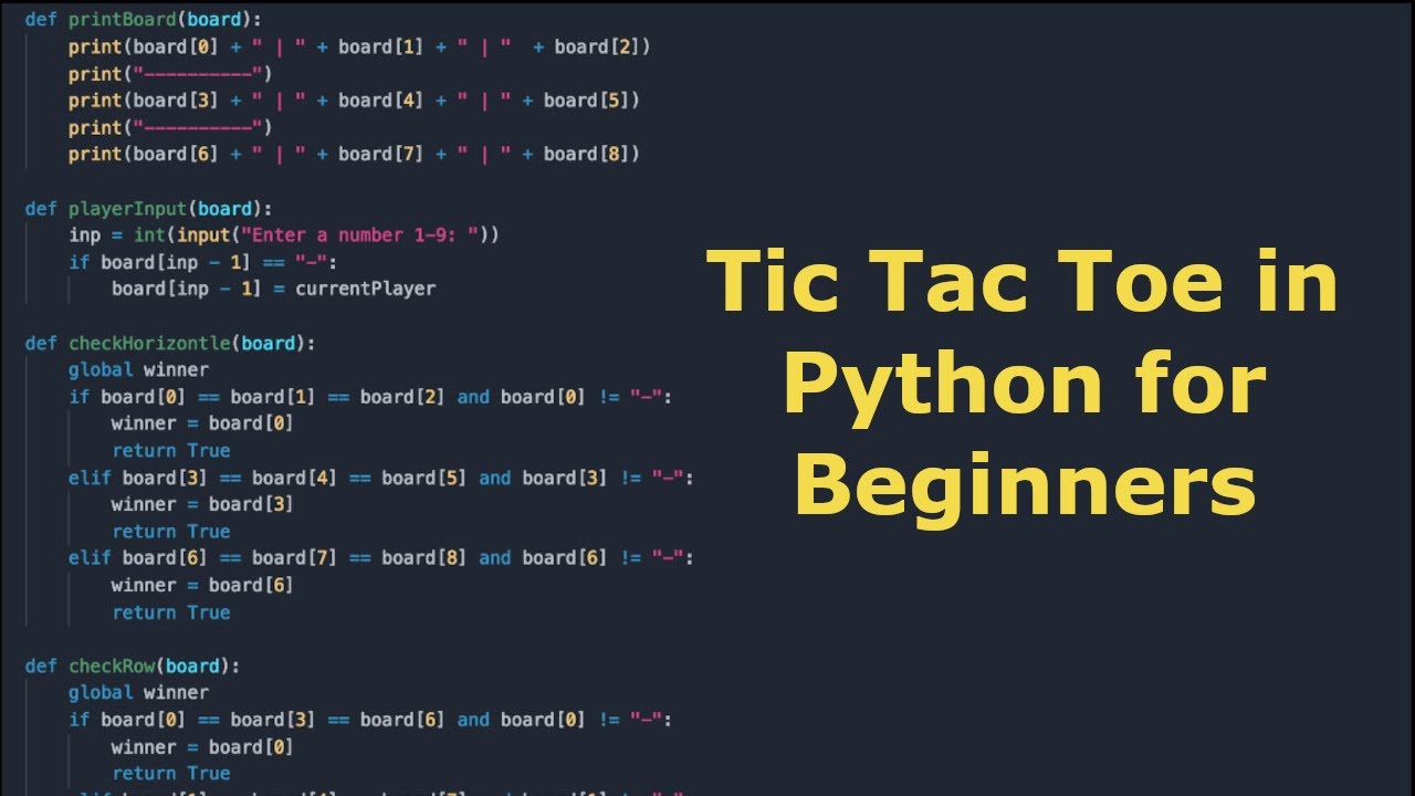 Tic-Tac-Toe Game in Python